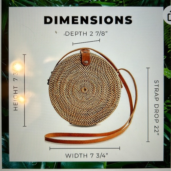 Round Rattan Bag - Picture 4 of 7